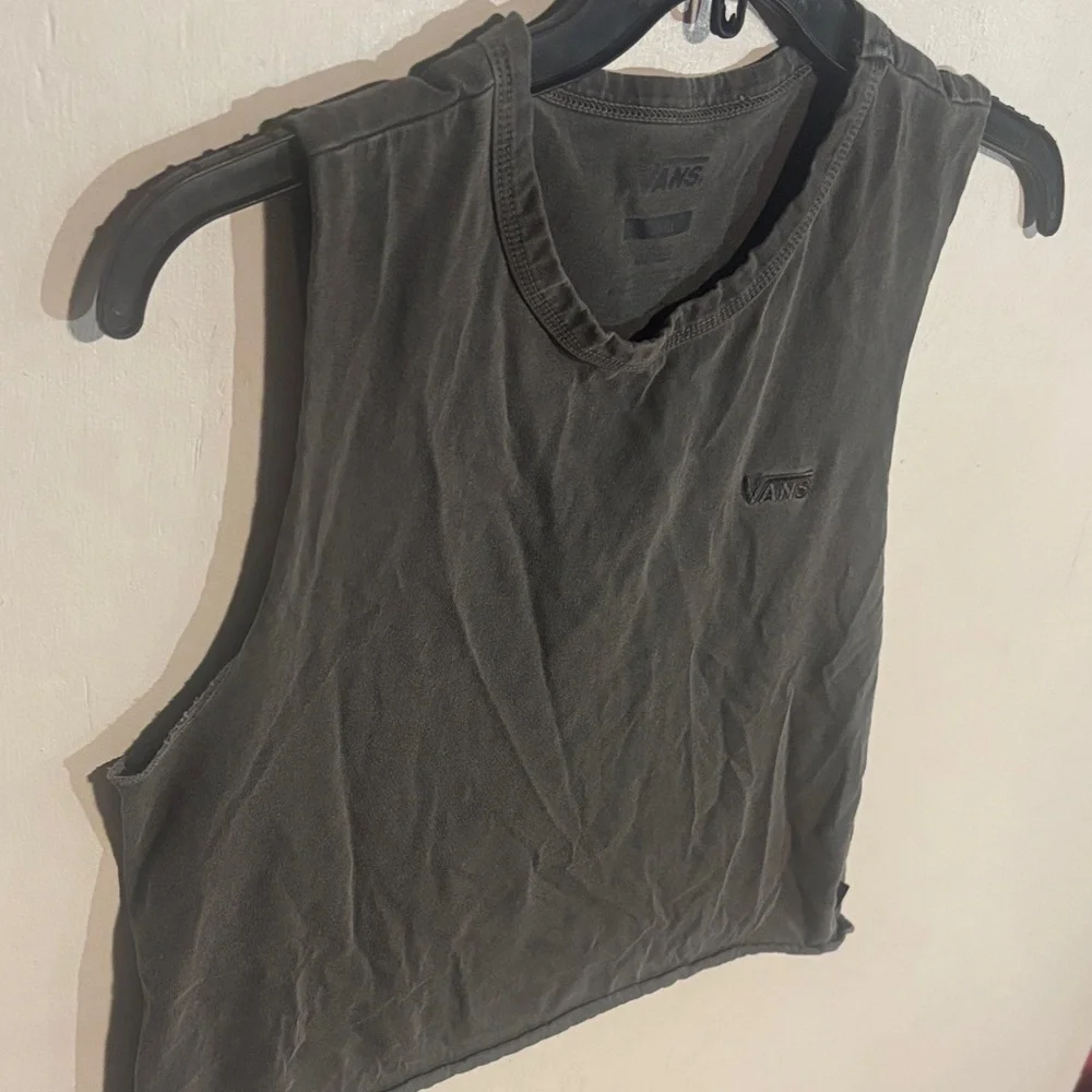 Vans Women's Charcoal Muscle Tee - Picture 3 of 5